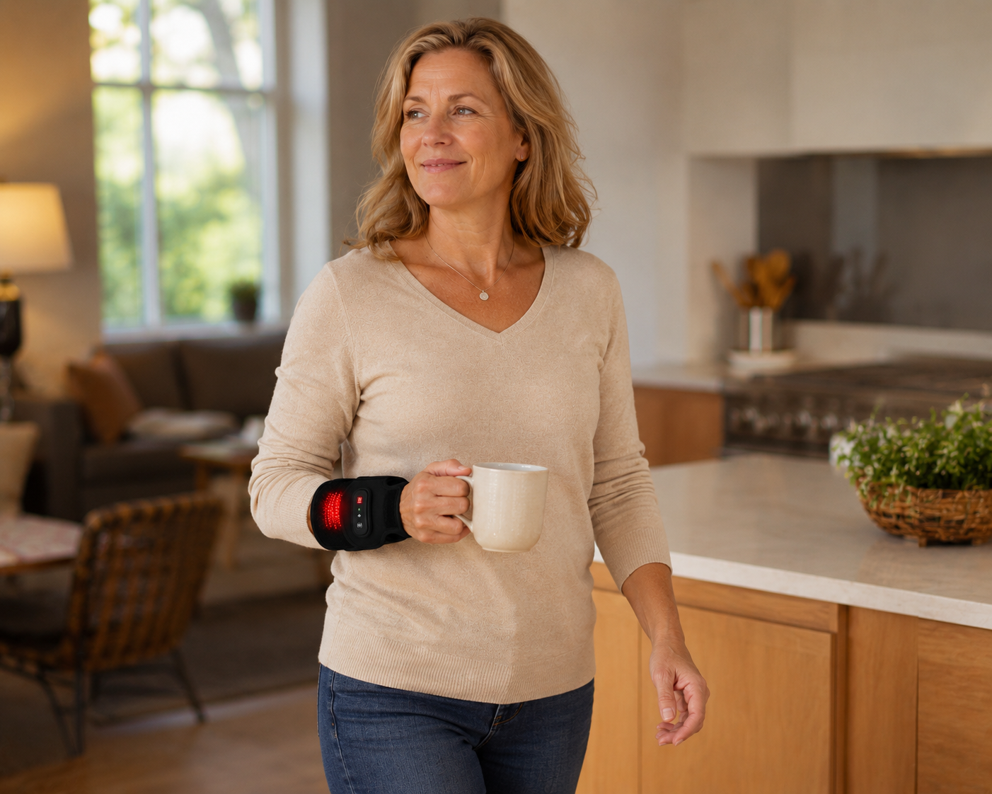 Red Light + Vibration Wrist Wrap