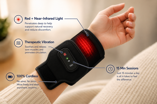 Red Light + Vibration Wrist Wrap